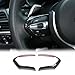Price comparison product image DIYUCAR Carbon Fiber Fitment For BMW F20 F22 F21 F30 F32 F33 F36 F06 F12 F13 X5 F15 X6 F16 M-Sport Car ABS Chrome Steering Wheel Button Frame Trim