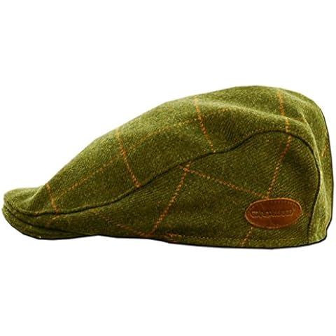 Classic Irish Tweed Cap. Traditional Irish Flat Cap from Donegal, Green, Large Cover