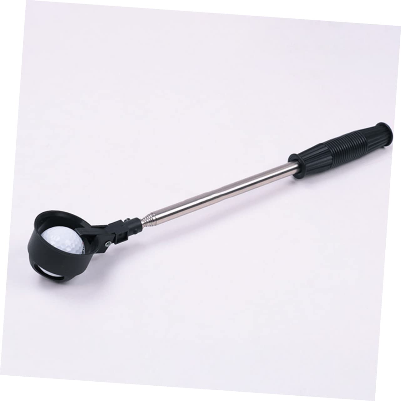 POPETPOP Telescopic Golf Ball Collector Anti-Slip Grip Lightweight Stainless Steel Shaft for Easy Golfing Ball Retrieval