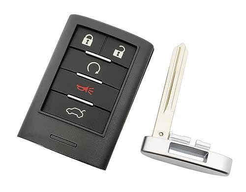 Coque de clé Cadillac CTS STS M3N5WY7777A boîtier télécommande smart - 3