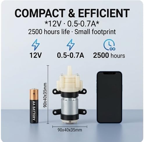 Amazon.com: 385 DC 12V Mini Water Suction Pump Low Noise Electric