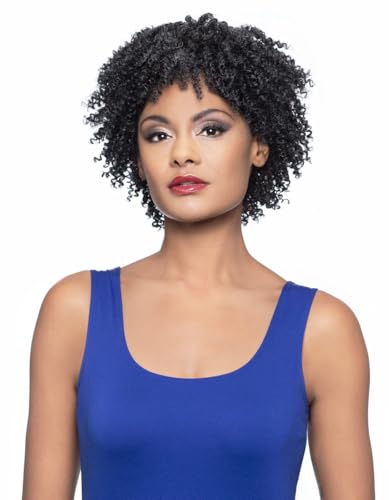 Alicia Beauty Foxy Silver Collection Short Length Finger Coiling Curly Style Synthetic Hair - SHALENE WIG (34)