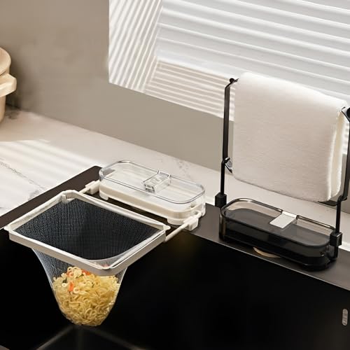 Colador plegable de metal y plástico para fregadero miniatura 7