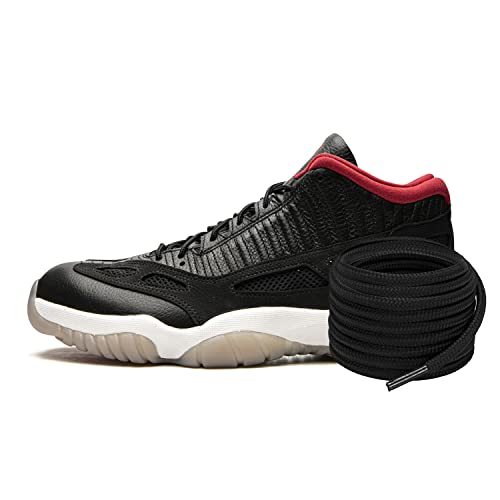 Proof Culture Black Jordan 11 Low IE Laces - Rope Shoe Laces for Sports and Gym - Round Shoe Laces Replacement