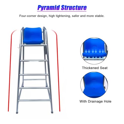 Silla de Salvavidas para Piscina de Acero Inoxidable 180cm miniatura 6