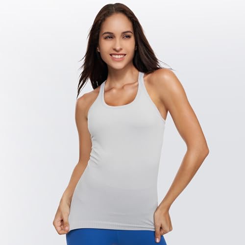 Image of sphinx cat Yoga Racerback Tank Top for Women with Built in Bra,Women's Padded Sports Bra Fitness Workout Running Shirts