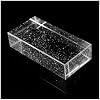 Glass Blocks Transparent Solid Glass Bricks, Room Divider Partition Decor,Solid Double-Sided Crystal Bricks(Style 4)