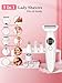Deciniee Lady Shavers for Women: Bikini Trimmer - 5 in 1 Electric Razors - Bikini Shaver - Epilator for Female for Face, Nose, Eyebrows, Arms, Legs - Facial Hair Remover for Girls for Wet and Dry use