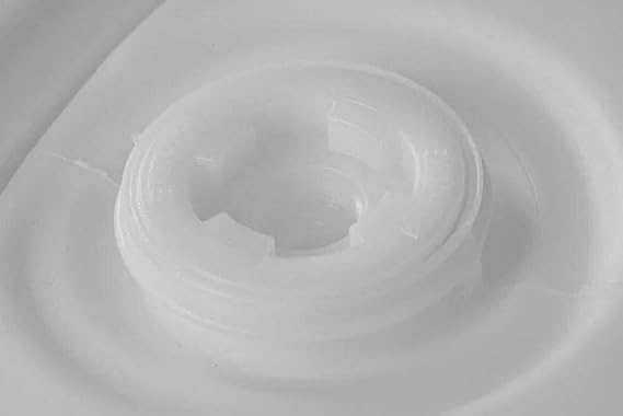 BayTec 15 Gallon White Plastic Barrel, Great as a Water Barrel or Other Liquid Container, Food Grade Material