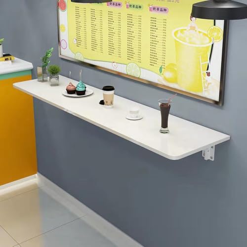 Table pliante murale compacte idéale pour balcon, petite buanderie ou cuisine étroite