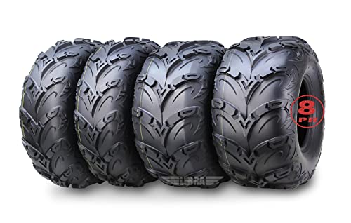 WANDA Premium 8 Ply ATV Tires 22x7-11 22x10-9 Mud Sling Compatible for Honda Recon 250 Suzuki Ozark 250