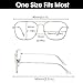 Gafas de Vista Aviador Bloqueo Luz Azul Computadora Mujer Hombre, Cuadradas Proteger...