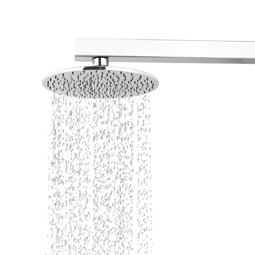 Image of SAM Shower Slim High Pressure Rainfall Showerhead Without Arm for bathroom (Collar Square, 4 * 4)