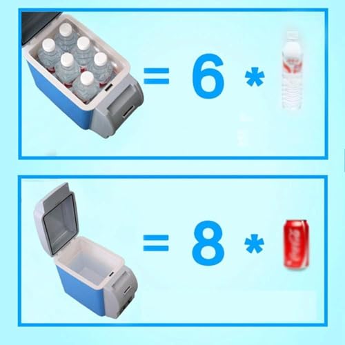 HAZARA Draagbare koeler en warmer, 7,5 l, auto 12v, geluidsarme slimme koeler, met koel- en verwarmingsfunctie, mini-koelkast, voor alle 12V-voertuigen - Image 5