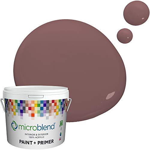 Exclusive Discount 50% Price Microblend Interior Paint and Primer - Brown/Touch of Class, Semi-gloss Sheen, 5 Gallon, Premium Quality, High Hide, Low VOC, Washable, Microblend Violets Family Exclusive Discount 50% Price Microblend Interior Paint and Primer - Brown/Touch of Class, Semi-gloss Sheen, 5 Gallon, Premium Quality, High Hide, Low VOC, Washable, Microblend Violets Family