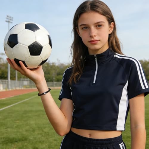 Pulsera de fútbol para niños, el regalo ideal de cuerda ajustable para hijos y adolescentes 2
