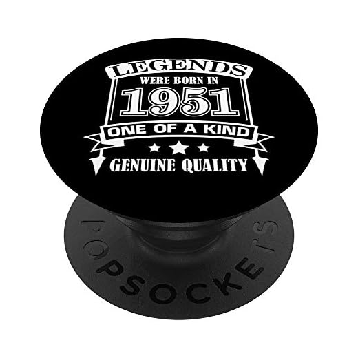 Regalos de cumpleaños 72 para ella 1951 – Regalo de cumpleaños para él PopSockets PopGrip Intercambiable