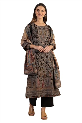 Kurta droite et pantalon femme Aurelia taille M, confort noir au quotidien