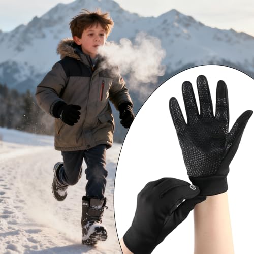 Guantes de invierno para niños pequeños accesorios clima frío manoplas nieve 3