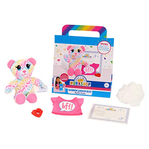 Build A Bear Workshop Rainbow Leopard Bear Plush Refill for Stuffing Station, Stuffed Animal