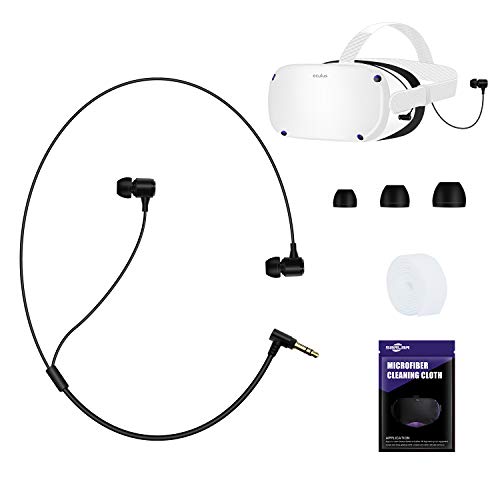 SARLAR Stereo In-Ear Headphones for Oculus Quest 2, Stereo Earbuds 360 Degree Sound, Noise Suppressing,Left/Right Single Sound Channel