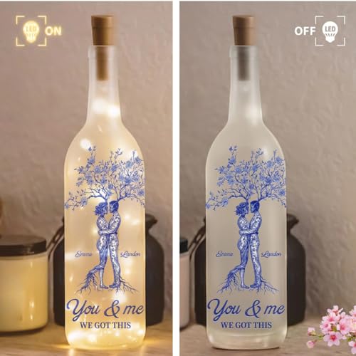 Personalized Love Bottle Lamp for Couples – Unique Gift Idea for Anniversaries, Birthdays, and Romantic Occasions - Image 3