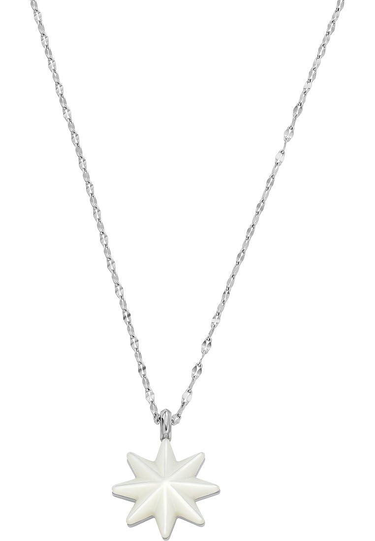 Skagen Women's Stainless Steel or Semi precious with lobster clasp closure Pearl Pendant necklace