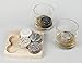 Sea Stones- 9-Piece Set - Full Sized Upcycled Granite Whiskey Chilling Stones- On the Rocks Set Includes 2 Monogrammable Tumblers with Wooden Presentation Tray - Made in the USA with Granite from NH