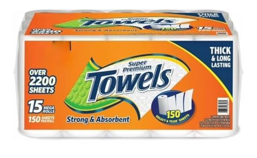 Member's Mark Super Premium Paper Towels (15 rolls, 150...