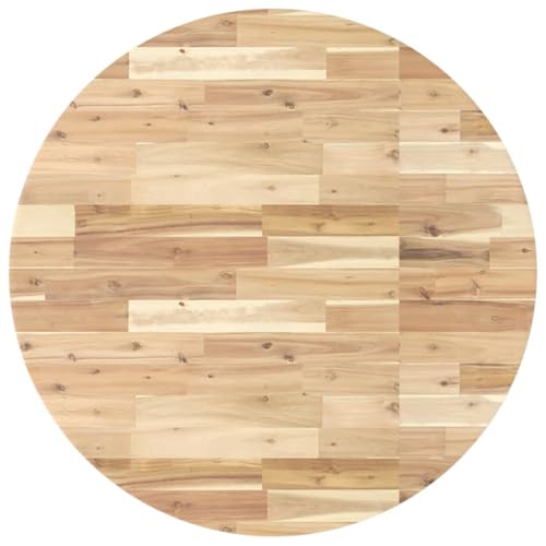 Mesa redonda de acacia de 90 x 4 cm para renovar tu comedor 4