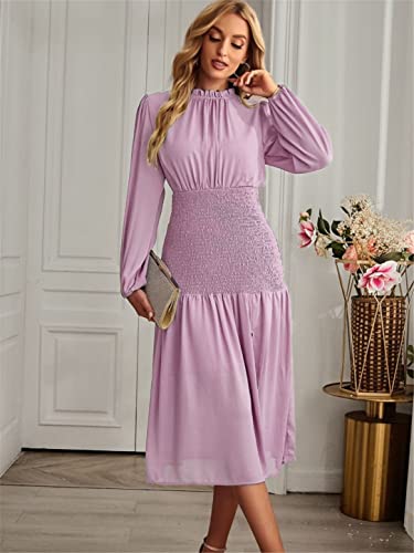 Robe midi rose confortable pour sublimer votre silhouette - 5