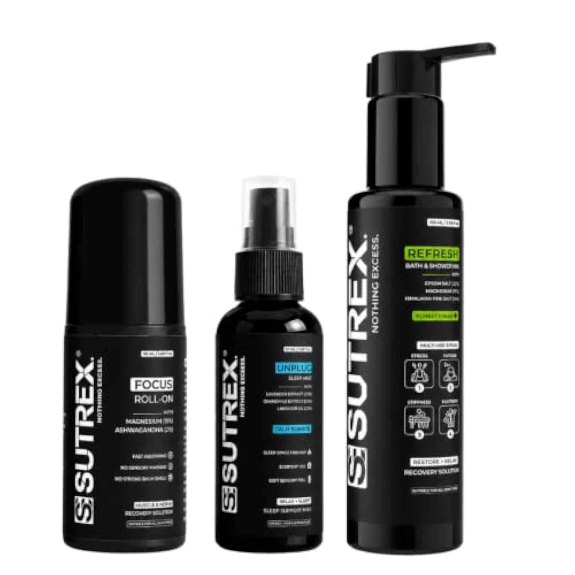 SUTREX Complete Productivity Ritual Set, Self Care Routine