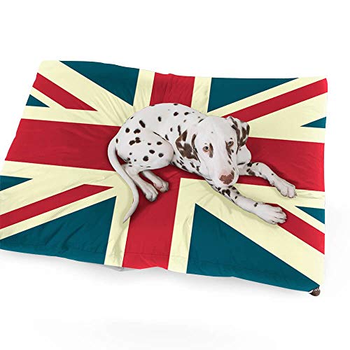 rucomfy Bean bags Faux Suede Union Jack Pet Bed-Medium