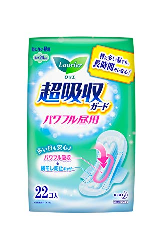 ロリエ 超吸収ガード パワフル昼用 羽つき 24cm 22コ入
