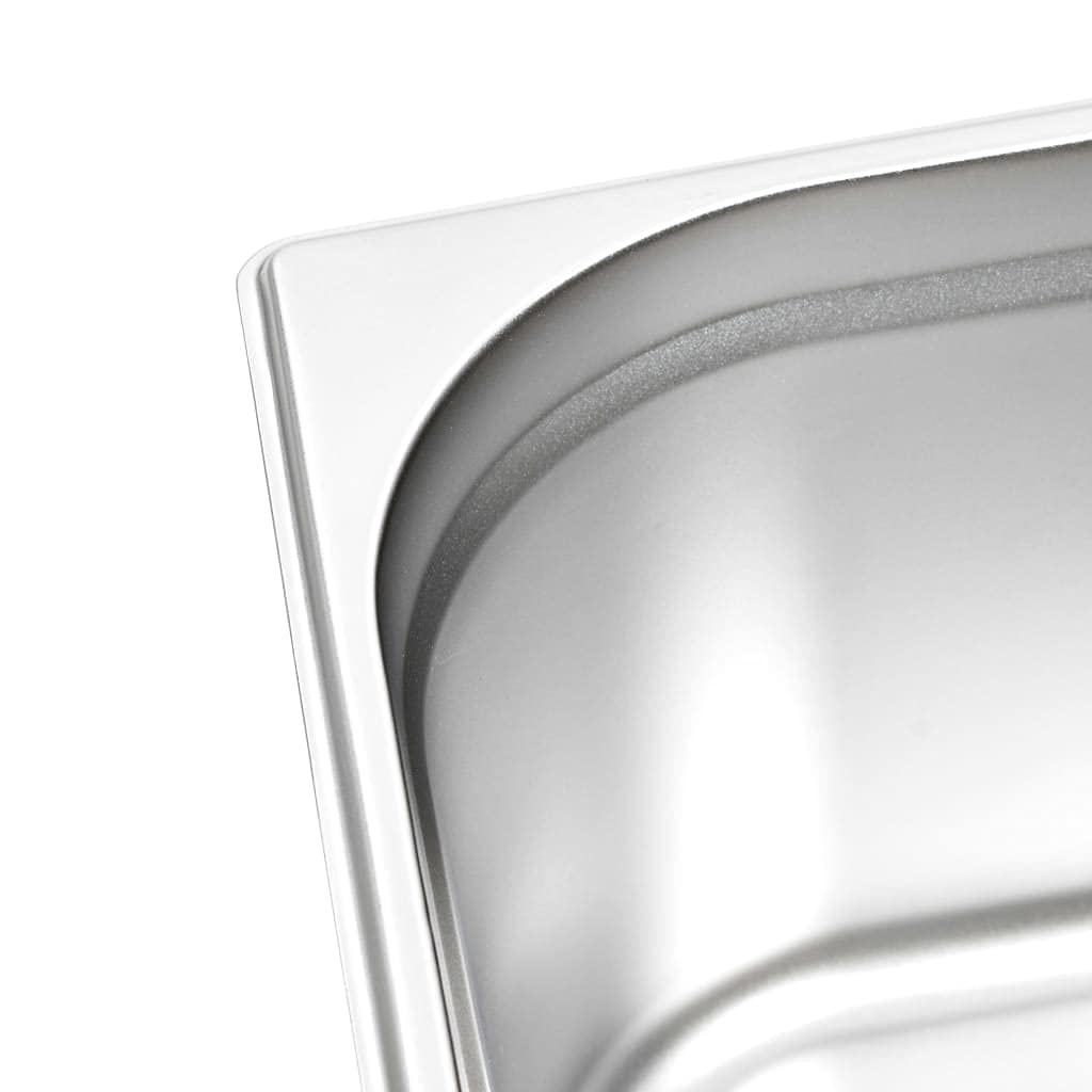 Contenitori Gastronorm 2 pz GN 1/2 200 mm in Acciaio Inox,Accessori Strumenti Cucina,Accessori per scaldavivande a Vapore,Vaschette per scaldavivande a vapore-50890
