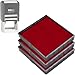 COLOP E/Q43 Non-Toxic, Water Based Premium Replacement Pad for Printer Q43 Stamp - Pack of 3 - Red