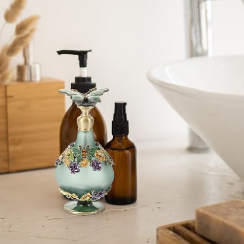 Botella vintage de perfume rellenable antiderrames para llevar aceites esenciales 8