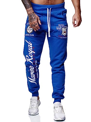 Marine Royal Men's Jogger Pants, Sports Fitness Running Casual Sweatpants2