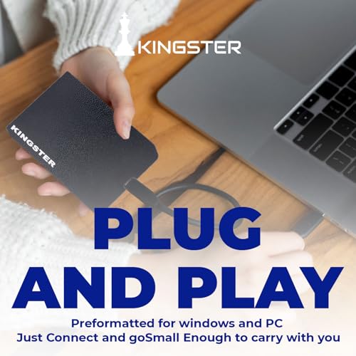 KINGSTER'S Portable External Hard Drive - USB 3.0 High-Speed HDD for PC, Laptop, Mac, Windows, Linux, Android - Plug & Play External Storage Drive with 2-Year Warranty (320 Gb Black) 5 41FzgvmbMBL