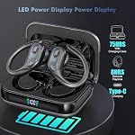 Wireless Earbuds Bluetooth 5.4 Headphones, Noise Canceling Ear Buds with 75hr Playtime, LED Power Display, IPX7 Waterproof Earphones Over Ear Earphones for Sports/Workouts