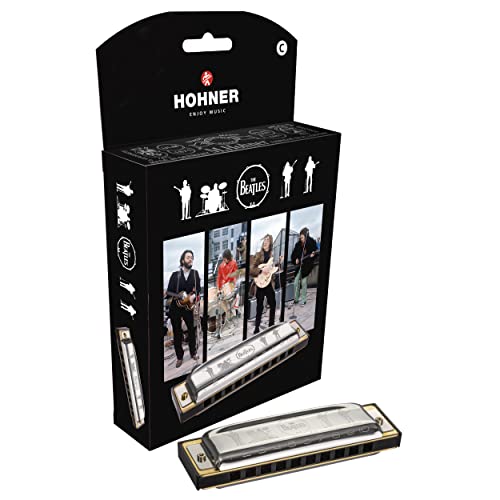 Hohner M196001x The Beatles Harmonica, Key of C - Les Beatles, Paul McCartney, John Lennon, RIngo Starr, George Harrison Hohner M196001x The Beatles Harmonica, Key of C