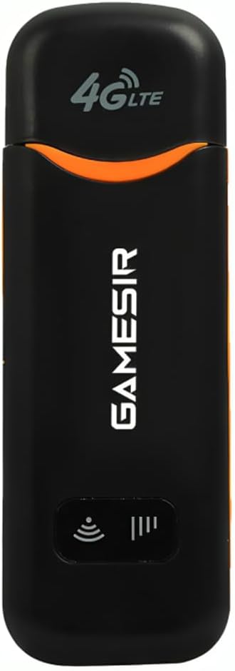 GAMESIR 4G WiFi USB Dongle Stick with 150 Mbps High Data Speed All Sim Network Support(Except BSNL),Included Tri Band & Sim Slot Compatible with Laptop/Desktop/Tablet/Smartphone/Smart TV (Black)