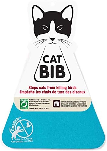 best cat collars to stop bird catching that pet owners swear by 7 CatBib Bird Saving Cat Collar, Prevent Cats from Catching & Killing Birds, Anti Hunting Colorful Bib to Save Birds & Other Wildlife (Small, Turquoise)