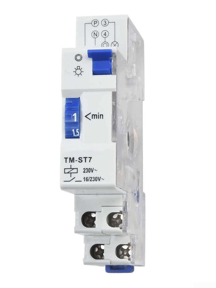 TM-ST7 - Timer per luci da scala 230 V, 1-7 minuti, da 1 a 7 minuti