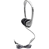HamiltonBuhl Schoolmate On-Ear Stereo Headphone with Leatherette Cushions and in-line Volume