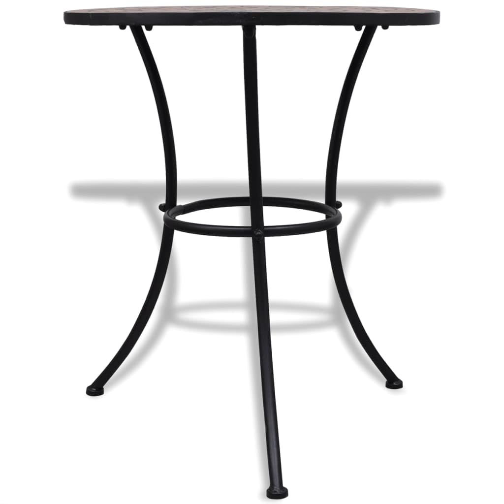 vidaXL Mesa de Bistro de Mosaico Terracota 60 cm