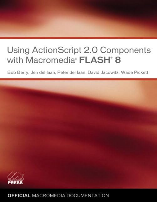 Buy Using ActionScript 2.0 Components with Macromedia Flash 8 — BookShops.in