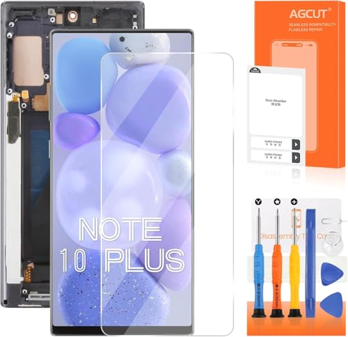 INCELL for Samsung Galaxy Note 10 Plus Screen Replacement for Samsung Note 10 Plus LCD Display N975F SM-N975U LCD Digitizer Touch Assembly Black with Frame(No Fingerprint)