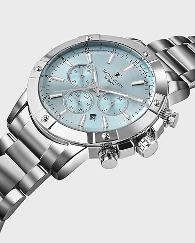 Image of Daniel Klein Metal Men's Light Blue Dial Analogue Watch - DK.1.14095-8
