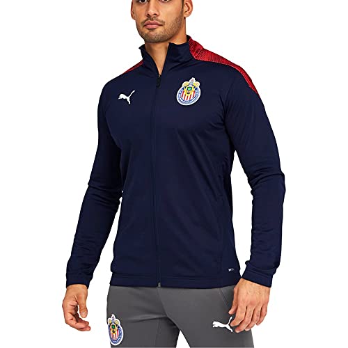 100% autentico Puma 2020-21 Chivas Stadium Jacket - Navy-Red Small